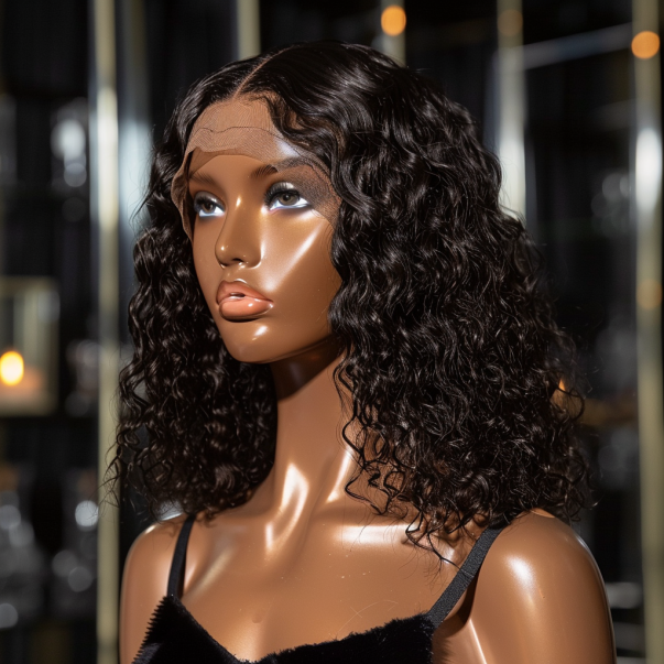 Jerry Curl 13x4 HD Frontal Bob Wig