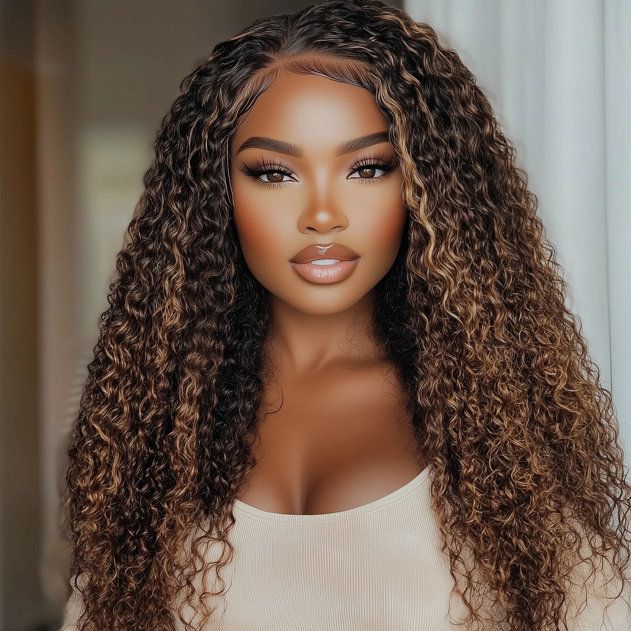 Honey lighted 13x4 HD Lace Wig