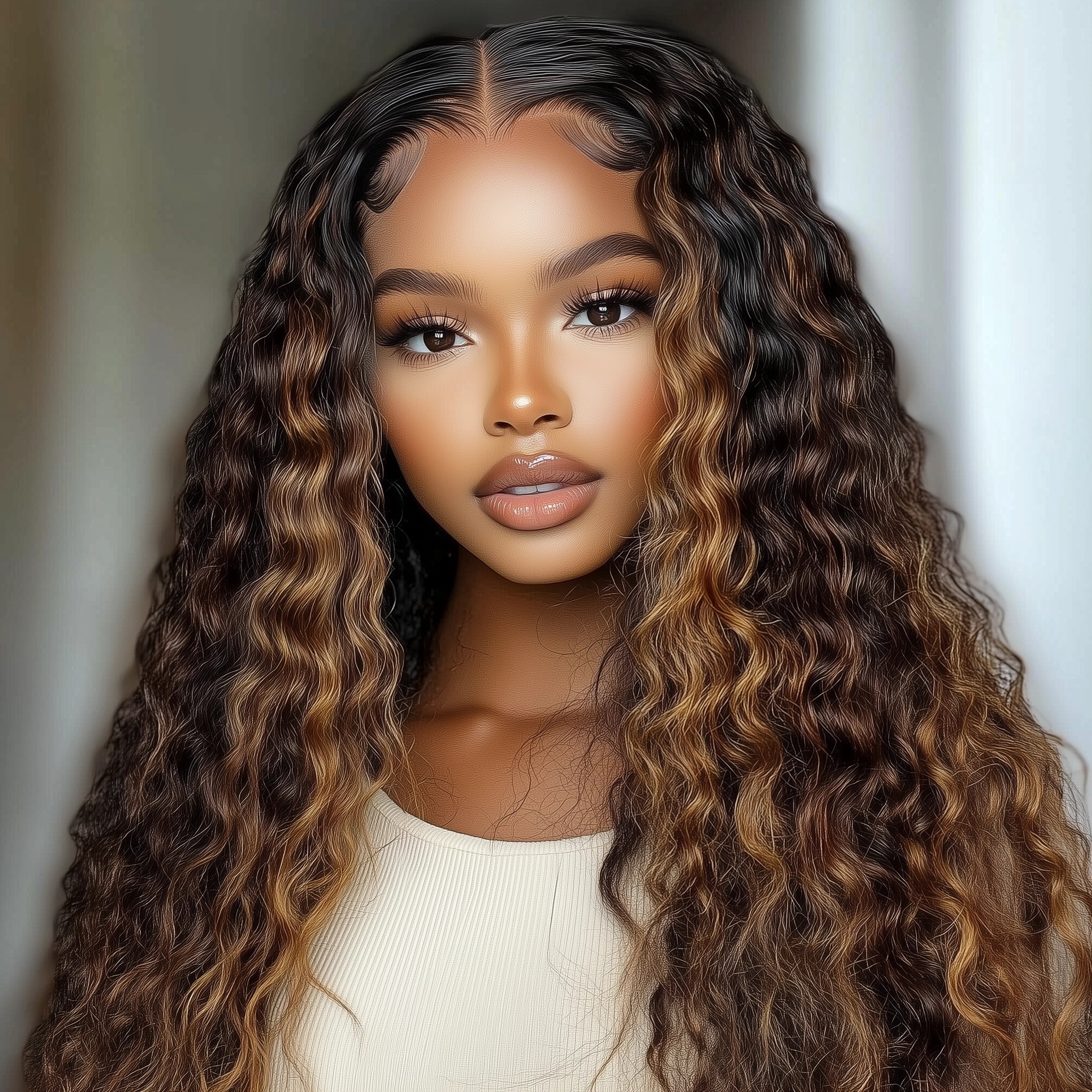 Honey lighted 13x4 HD Lace Wig