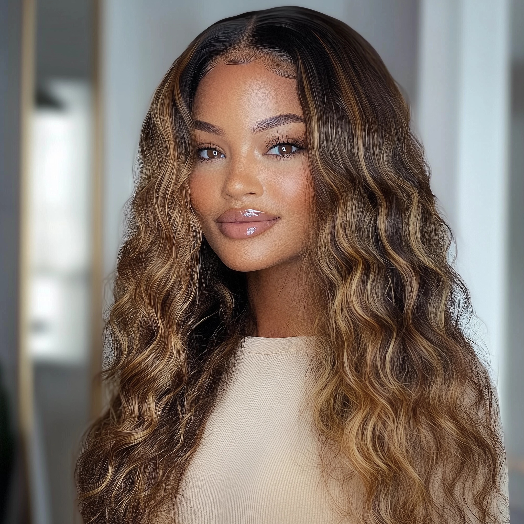 Honey Brown 13x4 HD Lace Wigs