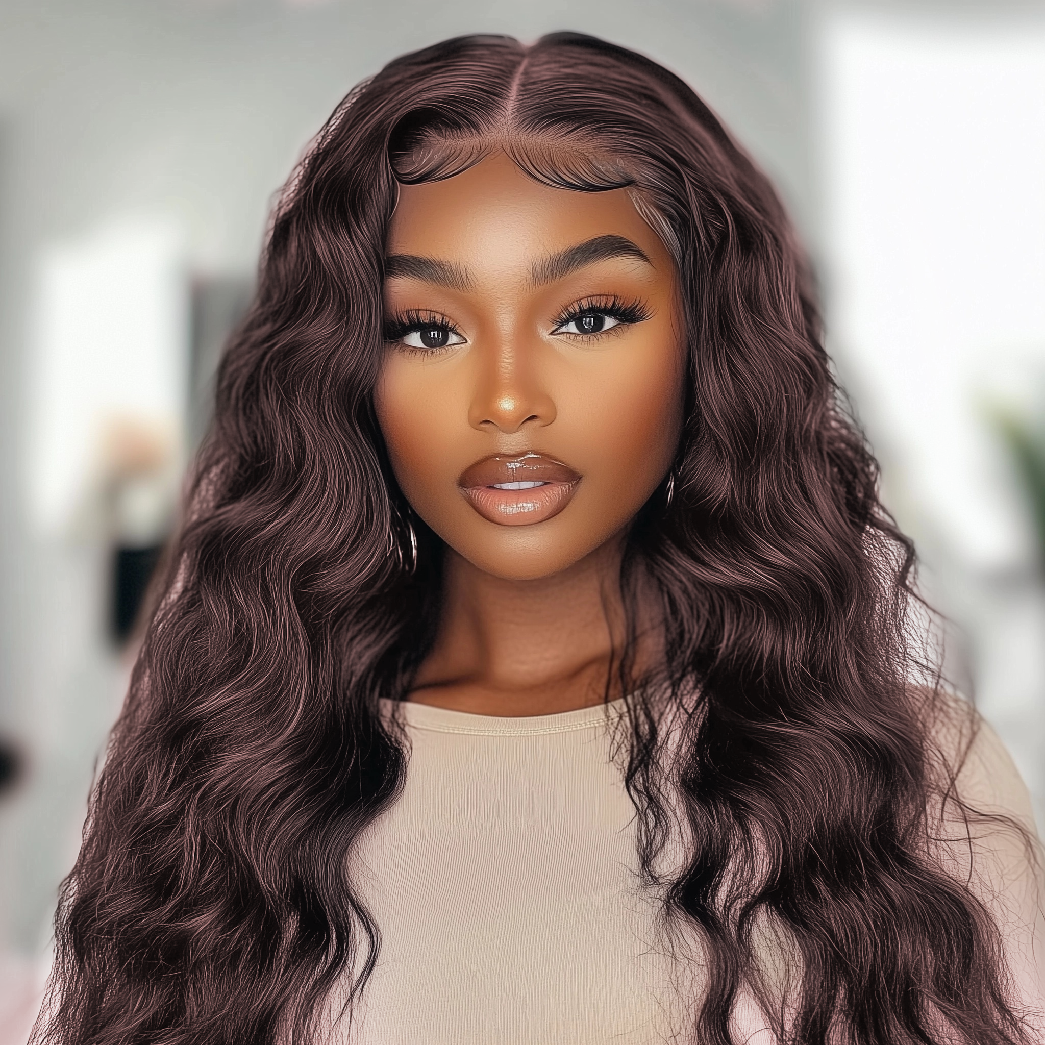 Dark Brown 13x4 Lace Wigs