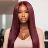 Burgundy 13x4 HD lace Wigs