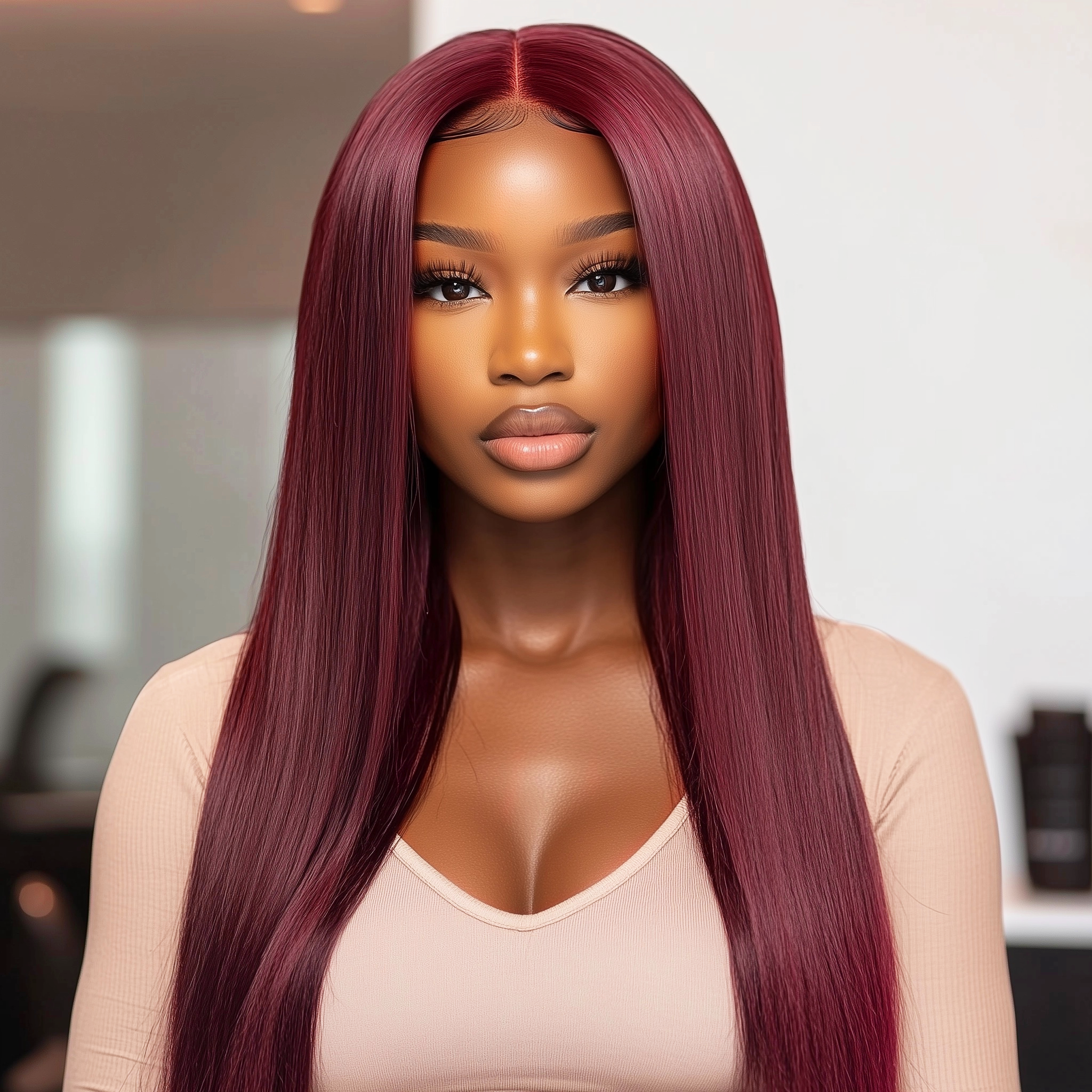 Burgundy 13x4 HD lace Wigs