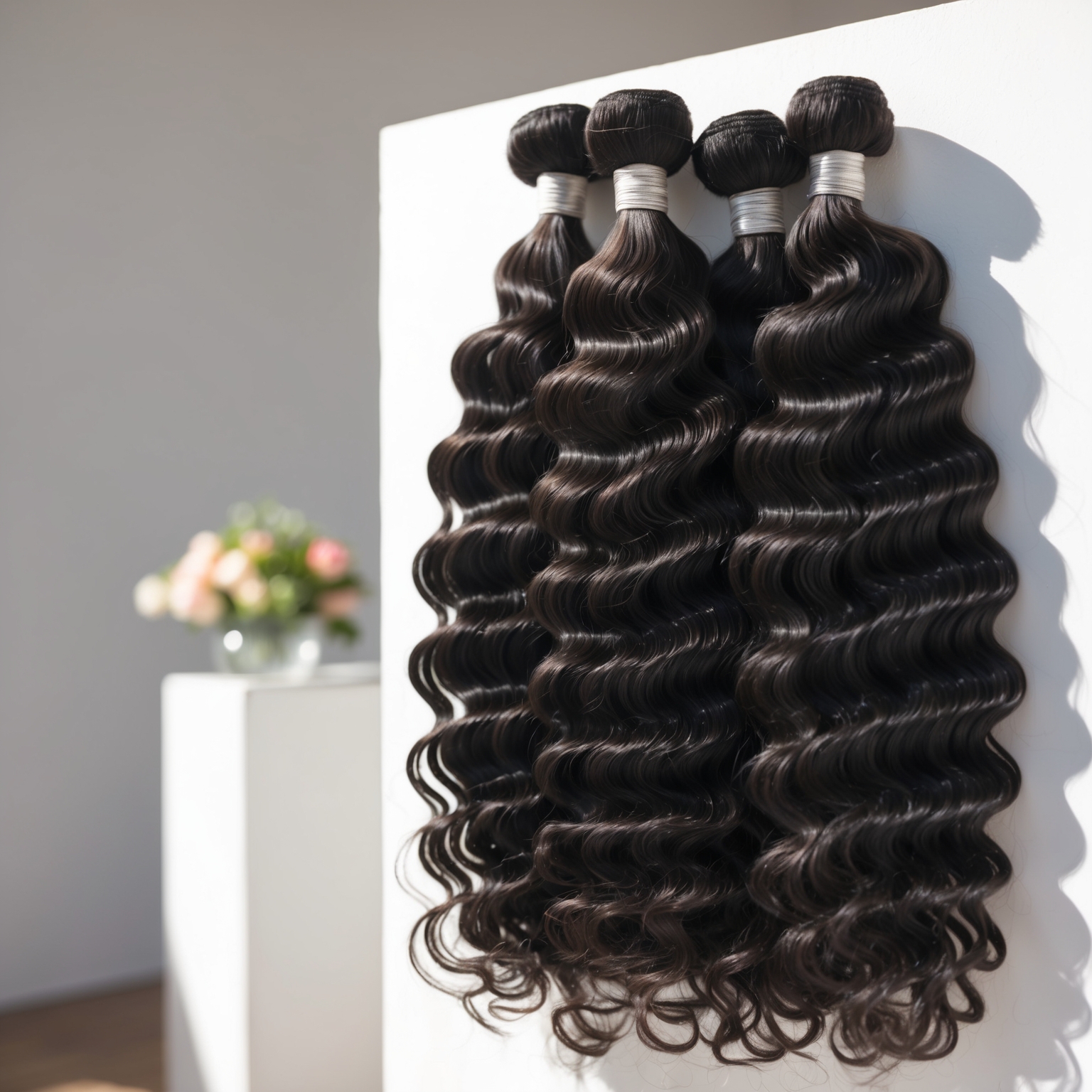Human Hair Burmese Curly bundles